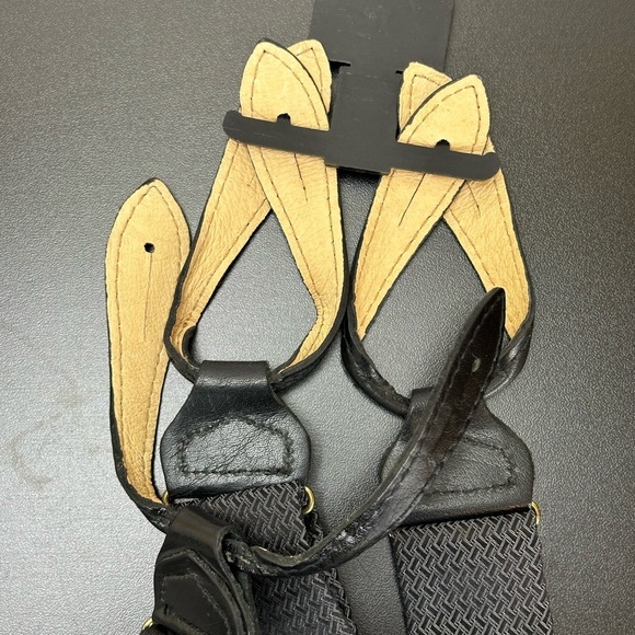 Louis Roth Big & Tall Black 100% Italian Silk Suspenders NWT - Picture 7 of 8